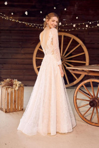 brautkleid Leandra back